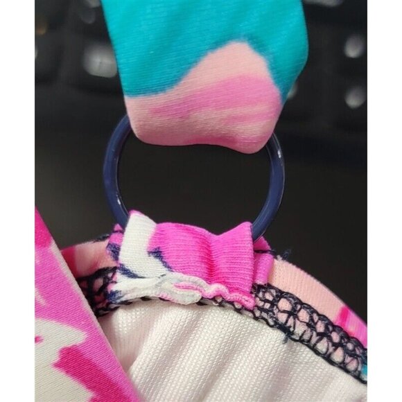 NWTD Kim Rogers M Floral Double Ruffle Swim Dress 116453 - Picture 4 of 4